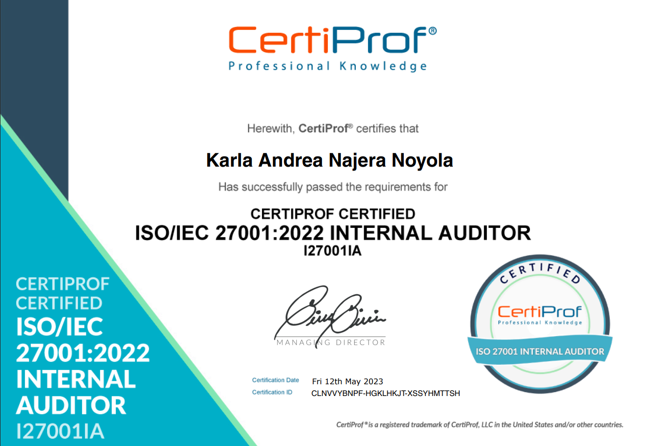 ISO 27001 Internal Auditor